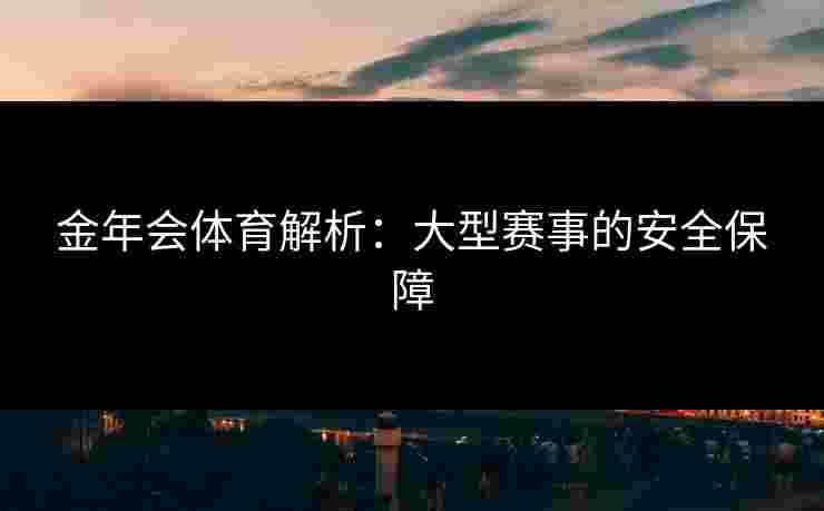 金年会体育解析：大型赛事的安全保障